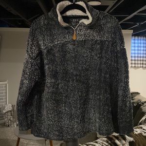 Poof New York brand Sherpa pullover